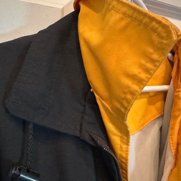 Vintage Purdue Boilermakers 90's Train Zip Up Light Jacket Black Gold Delong XL - Picture 6 of 11